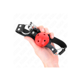 KINK - BALLE RESPIRANTE 4 CM BAG AVEC DOUBLE RIVET ROUGE 62,5 x 2,5 C…