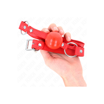 KINK - BÂILLON TPE BALLE 4 CM AVEC ROJO LOCK 60 x 2 CM - KINK COLLAR…