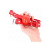 KINK - BÂILLON TPE BALLE 4 CM AVEC ROJO LOCK 60 x 2 CM - KINK COLLAR…