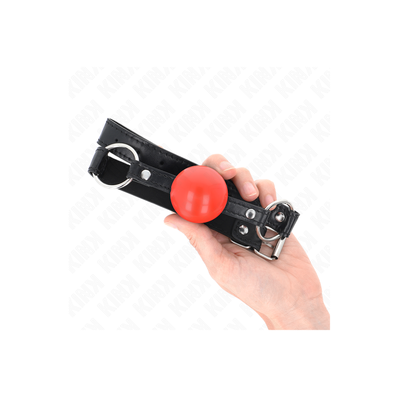 KINK - BALLE TPE ROUGE 4 CM BAG 60 x 2 CM - KINK COLLAR & GAG - Mâcho…
