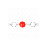 KINK - ROTER TRANSPARENTER PVC-BALL 4 CM KNEBEL VERSTELLBAR - KINK CO…