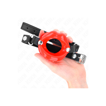 KINK - BÂTON LIP 8 CM AVEC SANGLE EN CUIR ROUGE 63 x 2 CM AJUSTABLE 3…