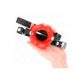 KINK - BAVAGLIO LIP 8 CM CON CINTURINO IN SIMILPELLE ROSSO 63 x 2 CM…