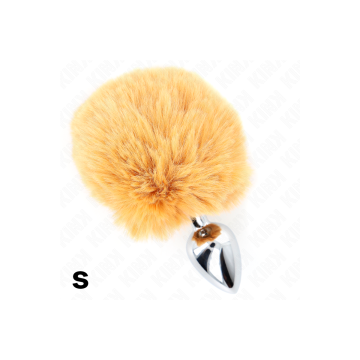 KINK - SPINA IN ACCIAIO INOSSIDABILE 7 x 3 CM CON CODA DI CONIGLIO IN…