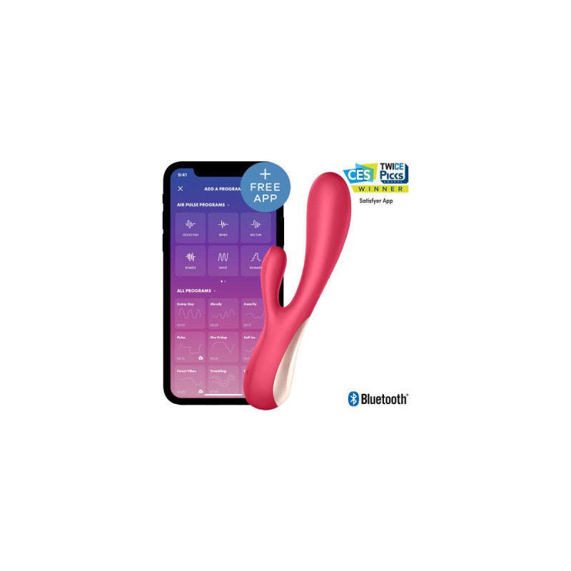 Satisfyer - Mono Flex Rojo Con App | Vybes.it