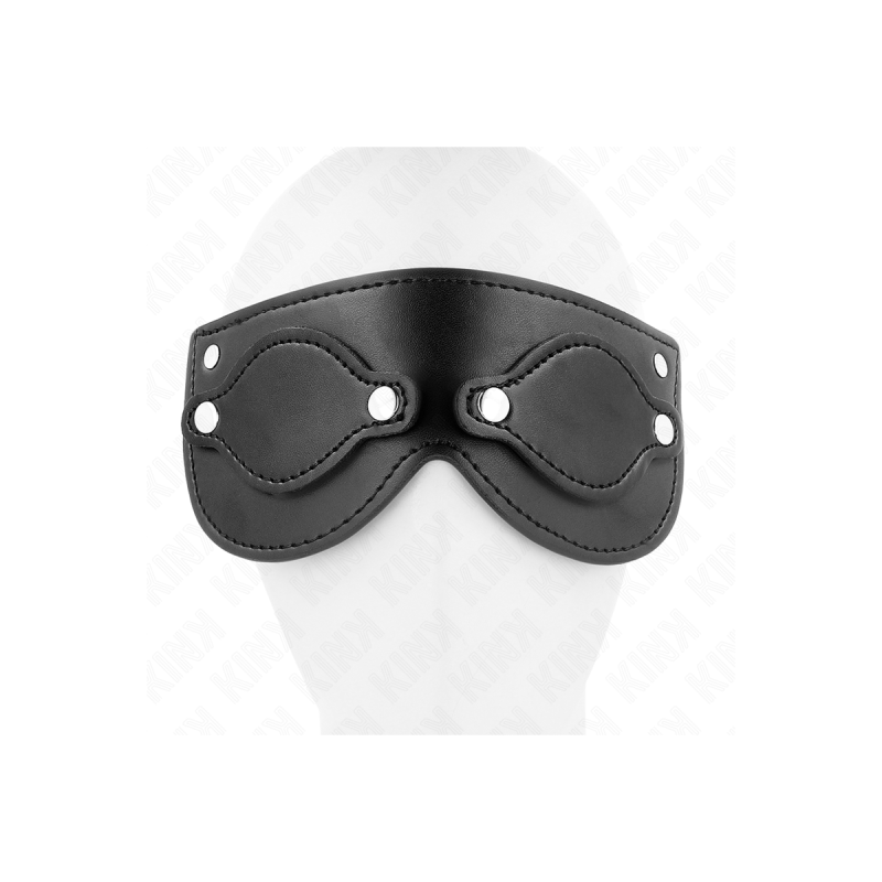 KINK - KUNSTLEDERMASKE MIT ABNEHMBAREN AUGENABDECKUNGEN 22 x 9 CM - K…