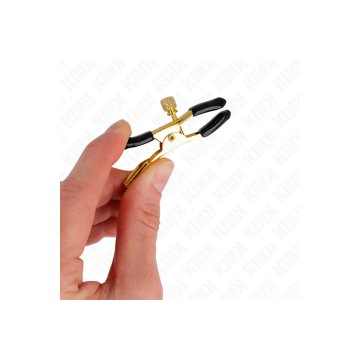 KINK - GOLDENE NIPPELKLEMMEN 6 CM - KINK NIPPLE GRIP - Sadomasochismu…