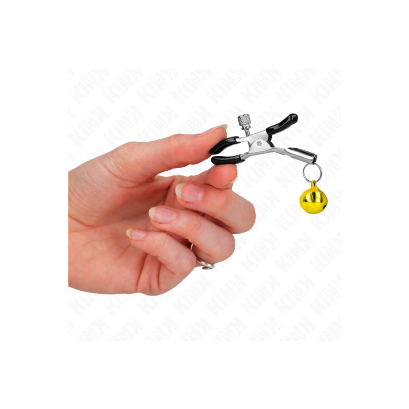 KINK - GOLDENE EINZELNE GLOCKEN-NIPPELNKLEMME 6 CM - KINK NIPPLE GRIP…