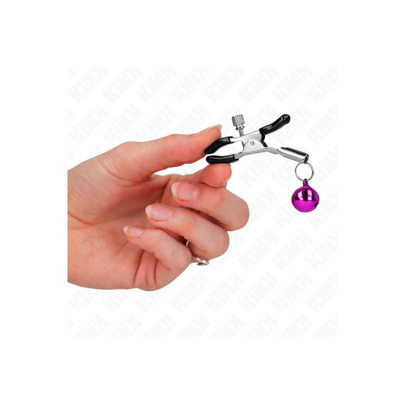 KINK - PINZA PER CAPEZZA SINGOLA VIOLA 6 CM - KINK NIPPLE GRIP - Mors…