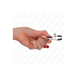 KINK - MORSETTO PER CAPEZZOLI DOPPIA CAMPANA ROSSO 6 CM - KINK NIPPLE…