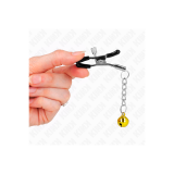 KINK - PINCES À METON PENDENTIF JINGLE BELL OR 6 CM - KINK NIPPLE GRI…
