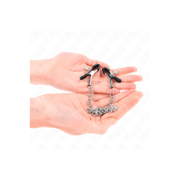 KINK - MORSETTI PER CAPEZZOLI A CATENA SOTTILE 30 CM - KINK NIPPLE GR…