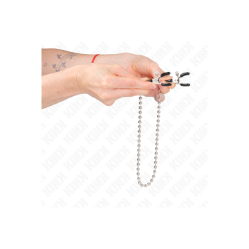 KINK - PERLENKETTE NIPPELKLEMMEN 30 CM - KINK NIPPLE GRIP - Sadomasoc…