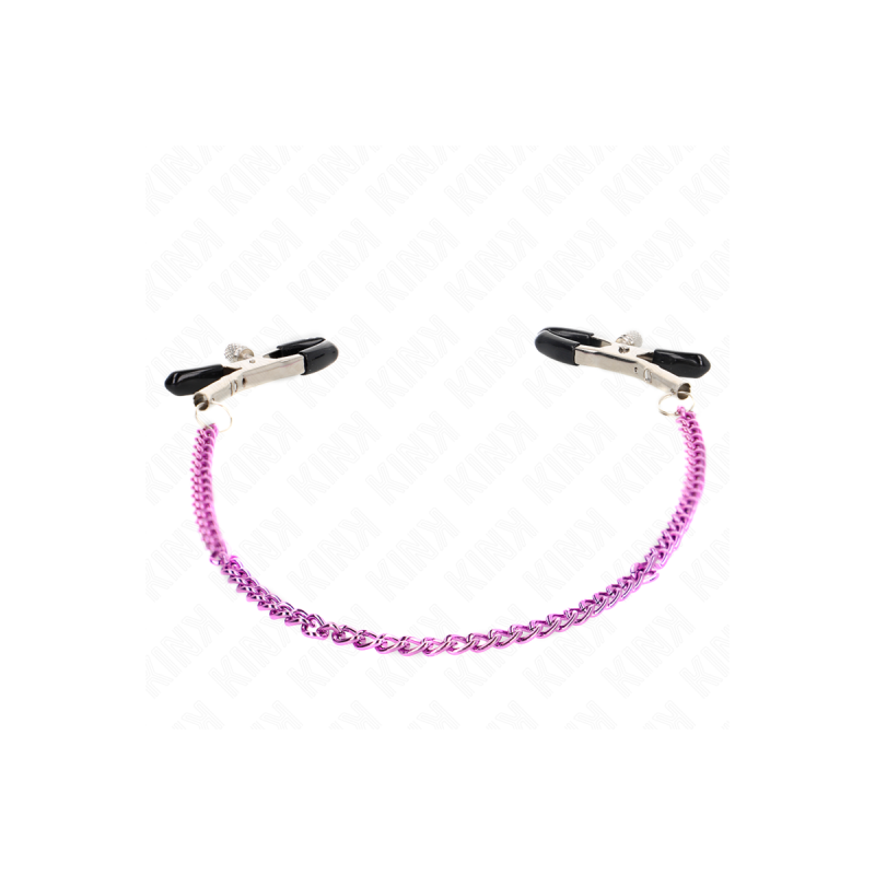 KINK - KETTE NIPPELKLEMMEN LILA 30 CM - KINK NIPPLE GRIP - Sadomasoch…