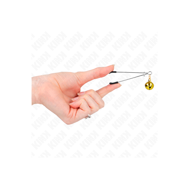 KINK - PINCES À TÉLÉPHONE MINCE CLOCHE OR 7 CM - KINK NIPPLE GRIP - P…