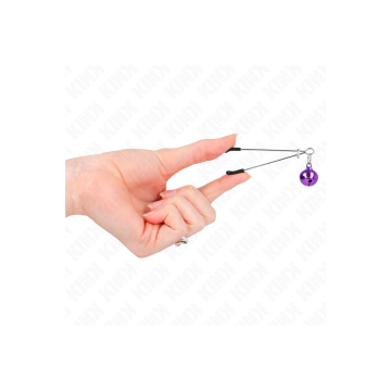 KINK - PINCES À TÉLÉPHONE MINCE CLOCHE VIOLET 7 CM - KINK NIPPLE GRIP…