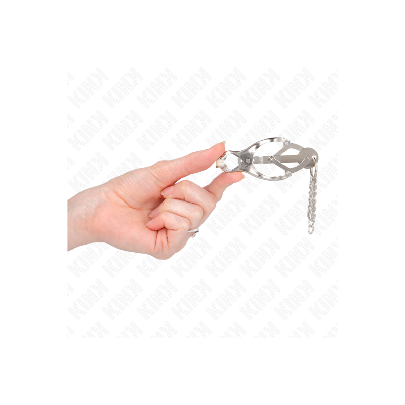 KINK - PINZE PER CAPEZZOLI TRIFOGLIO GIAPPONESE CON CATENINE ARGENTO…