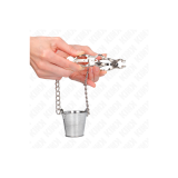 KINK - NIPPELKLEMMEN MIT EIMER SILBER - KINK NIPPLE GRIP - Sadomasoch…