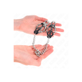KINK - JAPANISCHE KLEEBLATT-NIPPELKLAMMERN MIT KETTE SILBER 30 CM - K…