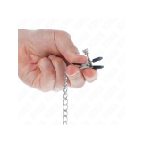 KINK - FLACHE KETTE NIPPELKLEMMEN SILBER 34 CM - KINK NIPPLE GRIP - S…