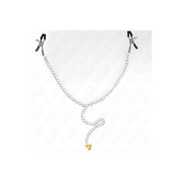 KINK - PINCES À TÉLÉTON CHAÎNE AVEC PENDENTIF CORNE 30 CM - KINK NIPP…