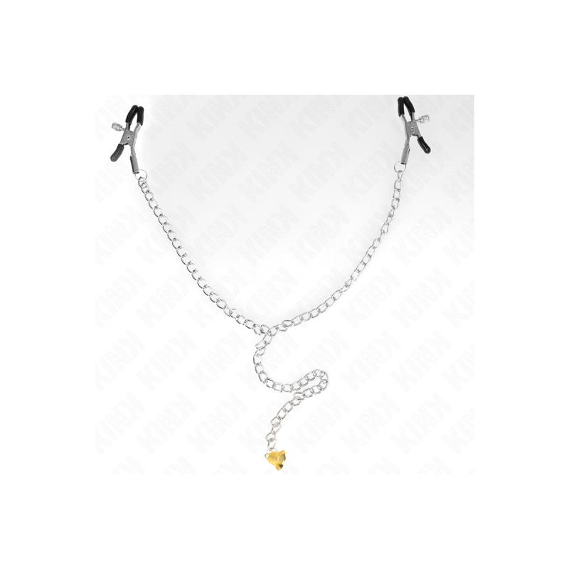 KINK - KETTE NIPPELKLEMMEN MIT HORNANHÄNGER 30 CM - KINK NIPPLE GRIP…
