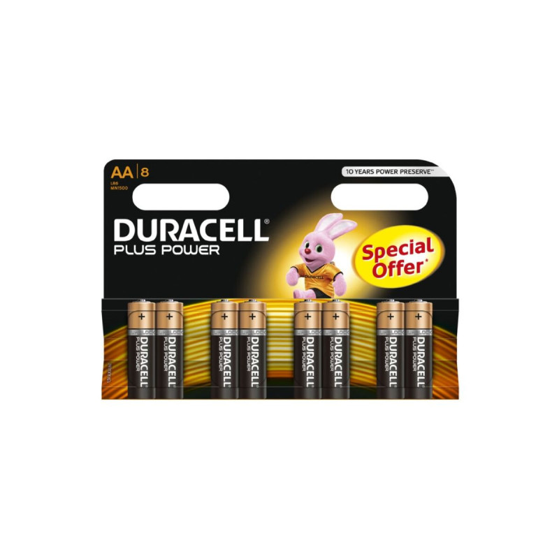 DURACELL - BATTERIE PLUS POWER AA LR6 8UNITÉS - Batteries