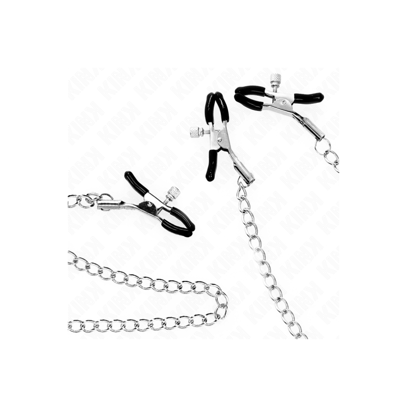 KINK - PINCES TRIPLE À TAMELON ET CLITO AVEC CHAÎNE MODÈLE 0 - KINK N…