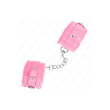 KINK - APPUI-POIGNETS DOUBLÉS DE FOURRURE PREMIUM ROSE AVEC CEINTURE…