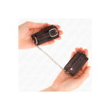 KINK - SMALL WRIST RESTRAINTS BLACK WITH RED LINING ADJUSTABLE 14-24…