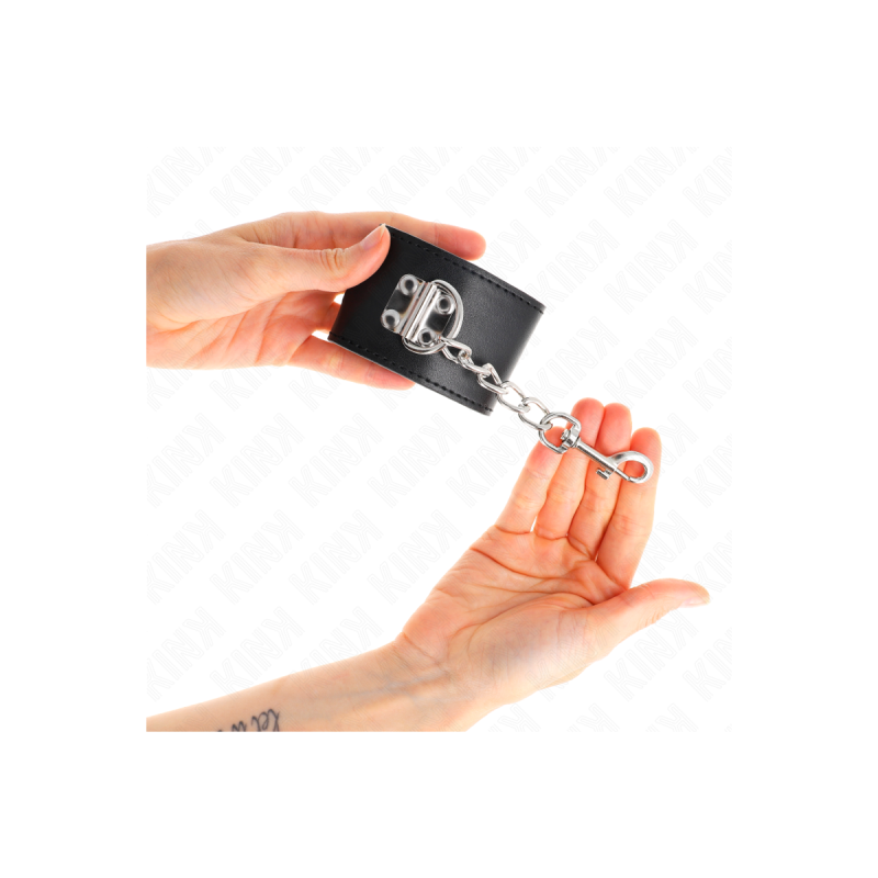 KINK - RESISTENZA DA POLSO CON CHIUSURA A LUCCHETTO NERO REGOLABILE 1…