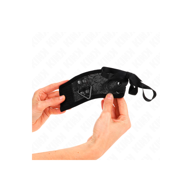 KINK - SCANDAL HANDGELENKSFESSELN SCHWARZE SPITZENDETAILS 24,5 CM X 6…