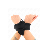 KINK - POIGNETS CROISÉS NOIR 34 X 5,5 CM - KINK WRIST RESTRAINT - Rép…
