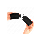 KINK - BEGINNER PELZ HANDMANSCHETTEN 25 CM MIT O-RING 4 CM SCHWARZ VE…