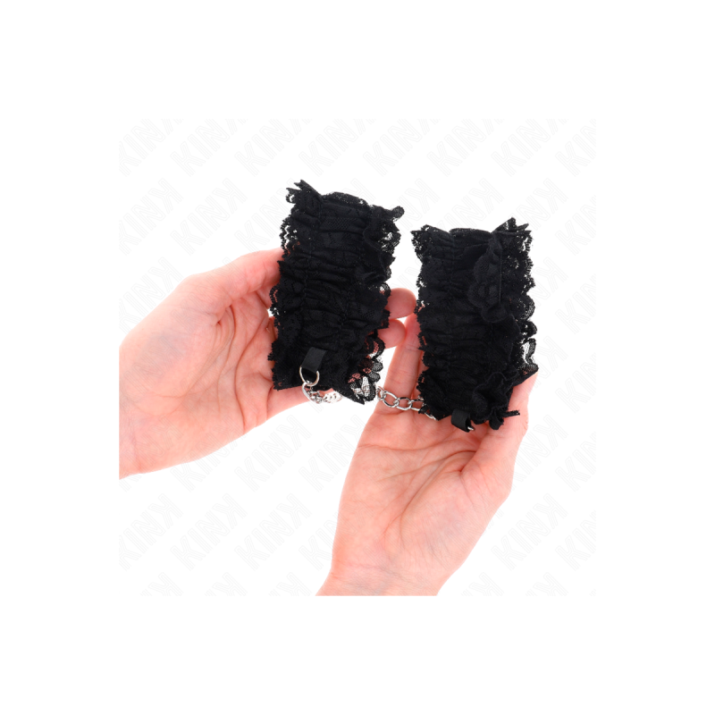 KINK - ELASTISCHE HANDGELENKSFESSELN AUS SPITZE NEGRO - KINK WRIST RE…