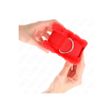 KINK - PELZGEFÜTTERTE HANDGELENKFESSELN ROT VERSTELLBAR 17-31 CM X 7…
