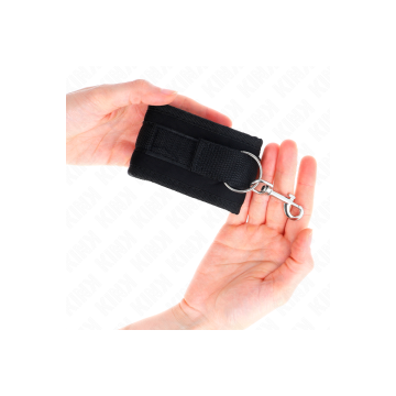 KINK - NYLON BIND-HANDHANDFESSELN MIT KLETTVERSCHLUSS, SCHWARZ, MODEL…
