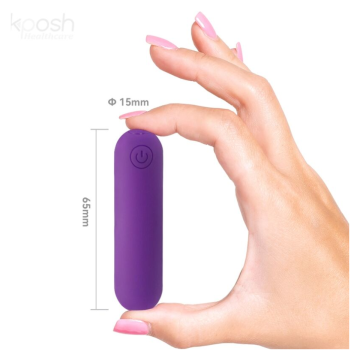 ARMONY - SPLASH JOLINE BALA VIBRADORA SILICONA CONTROL REMOTO 10 VIBRACIONES 6.5 X 1.5 CM MORADO