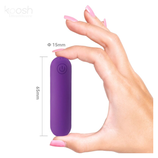 ARMONY - SPLASH JOLINE BALA VIBRADORA SILICONA CONTROL REMOTO 10 VIBRACIONES 6.5 X 1.5 CM MORADO
