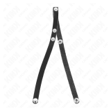 KINK - ANILLO PENE CUERO CON CIERRE A PRESIÓN 39 X 1 CM