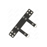 KINK - ANELLO PER PENE CON ANELLI A FORMA DI "D" 18,5 X 3,3 CM - KINK…