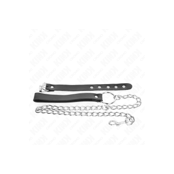 KINK - PENISRING AUS LEDER MIT RIEMEN 21,5 X 2 CM UND METALLKETTE 60…