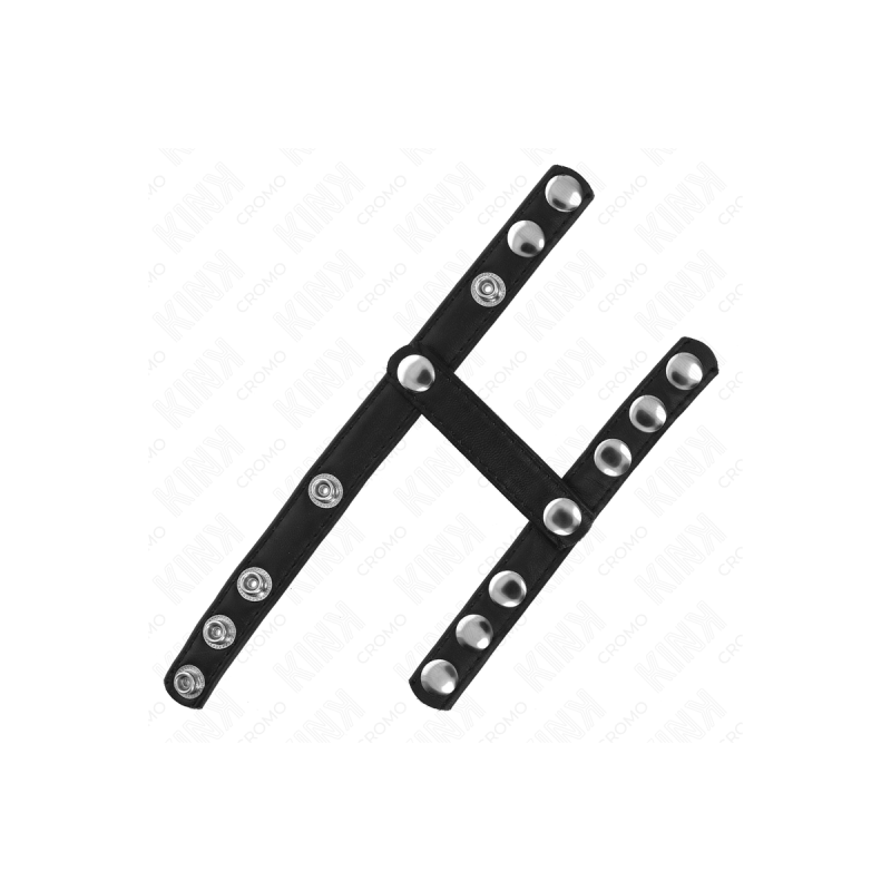 KINK - PENIS RING WITH 3 ADJUSTABLE BALL SPLITTER STRAPS - KINK RING…