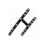 KINK - PENIS RING WITH 3 ADJUSTABLE BALL SPLITTER STRAPS - KINK RING…