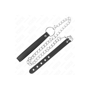 KINK - ANELLO PER PENE IN PELLE 21,5 X 2 CM CON CATENA IN METALLO DA…