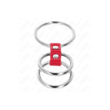 KINK - ANELLO PER PENE IN TRIPLO METALLO DA 3,7 CM A 5 CM COLLEGATO C…