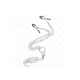 KINK - ANNEAU PÉNIS EN MÉTAL TRIPLE CHROME 3 CM À 4,5 CM AVEC CHAÎNE…