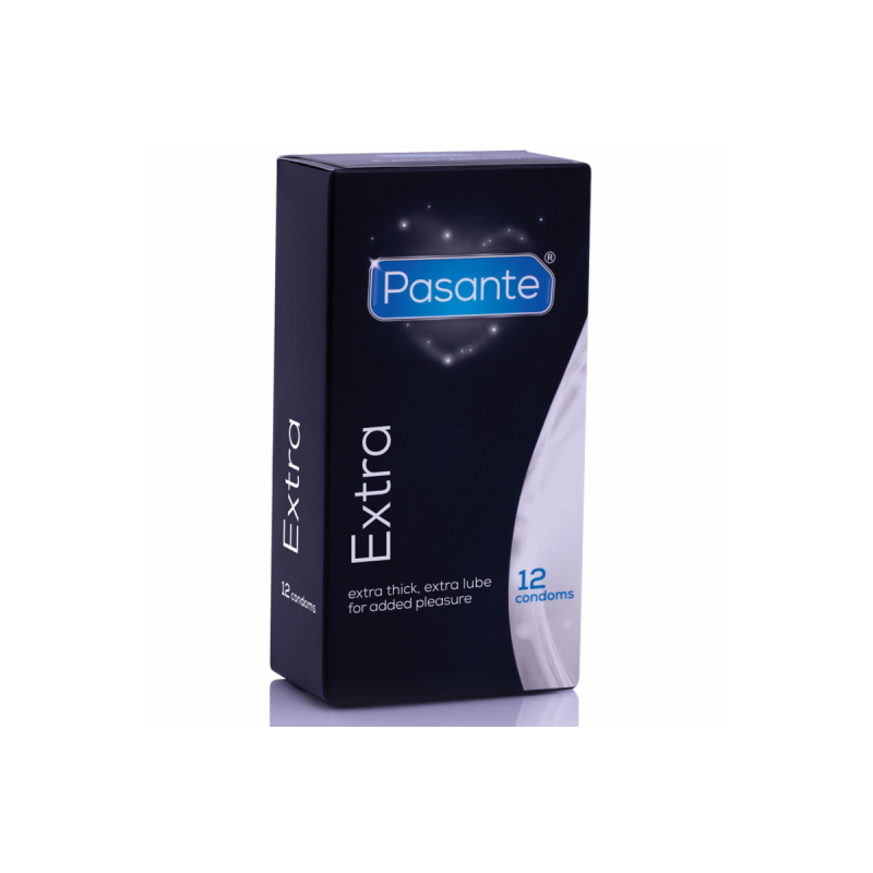 PASANTE - EXTRA CONDOM EXTRA THICK 12 UNITS - Extra Strong
