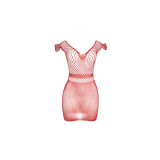 SUBBLIME - 951924 SHORT RED CROCHET GRILL DRESS ONE SIZE - SUBBLIME D…