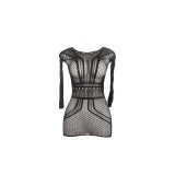 SUBBLIME - 951931 SHORT FISHNET DRESS WITH BARE BACK ONE SIZE - SUBBL…